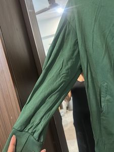 Green Hoodie Dress