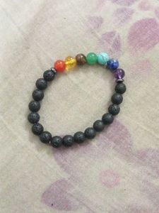 7 Chakra Bracelet, with semi precious stones