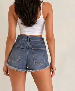 High-Waisted Denim Shorts