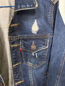 Stylish Ripped Denim Jacket