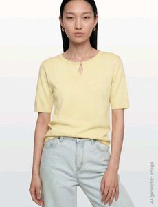Pale Yellow Basic T-Shirt