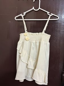 cute sleeves ballon top/skirt