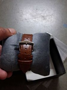 Elegant Brown Leather Strap Watch