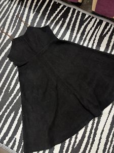 Black A-Line Midi Dress