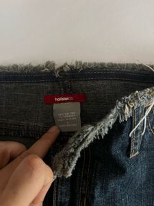 Hollister Dark Wash Denim Mini Skirt