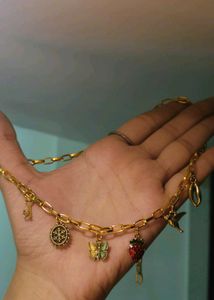 Gold Charm Necklace