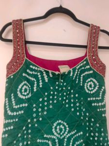 Beautiful Green Kurta embroidered