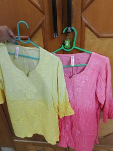 Combo Chikankari Ombre Tunics