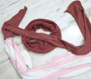 Mikasa Scarf + Boho knitted scar