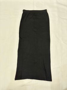 Black Slit Pencil Skirt