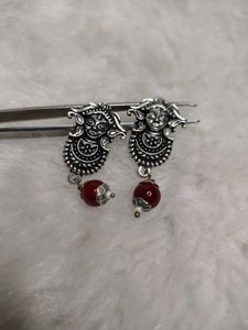 Vintage Silver Face Earrings