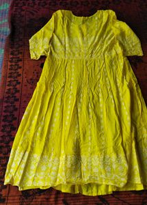 Vibrant Yellow Kurta Set with Dupatta