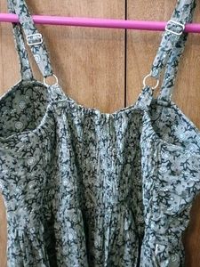 Padded short floral dress