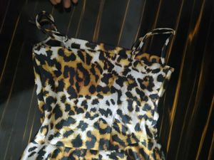 Leopard Print Slip Dress