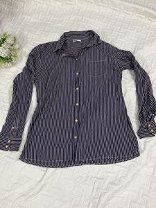 Classic Striped Button-Up Shirt