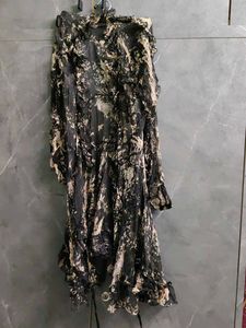 Bohemian Black Floral Maxi kotii
