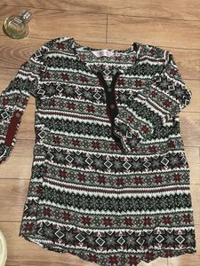 christmas themed top