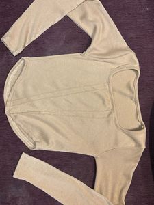 Y2k Ribbed Knit Long Sleeve Top