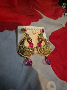 Peacock Drop Earrings