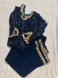 Premium Velvet Suit Set with Embroidery Sequence