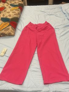 Vibrant Pink Wide-Leg Pants
