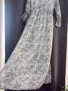 Elegant Floral Print Maxi Dress