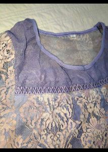 vintage Elegant Lace Overlay Dress