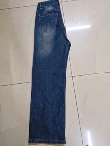 Baggy Wide Leg Blue Denim Jeans