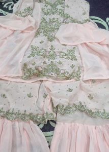 party wear girl's gharara kurta
