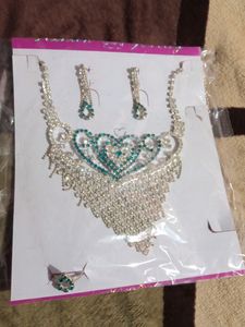 Party Wear Diamond Necklace Set