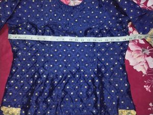 Royal Blue Embroidered Kurta Set