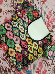 Vibrant Geometric Print blouse