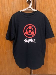 pull & bear Black Sasuke T-Shirt