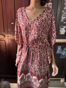 Bohemian Print Kaftan Dress