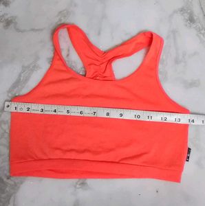 Bright Coral Sports Bra