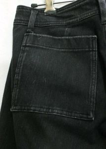 Wide Leg Black Denim Pants (negotiable)