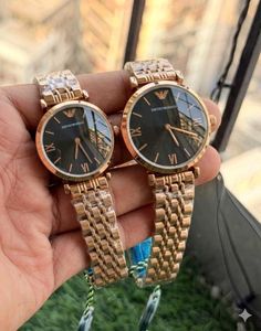 Emporio Armani Couple Watches Rose Gold