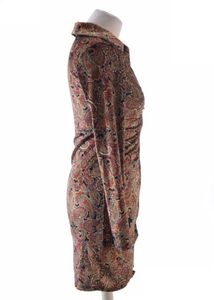 Stradivarius Paisley Print Button-Up Mini Dress