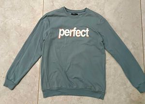 Light Blue "Perfect" Graphic Sweatshirt