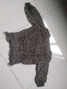 Stylish Zebra Print Blouse