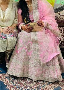 Pink Embroidered Lehenga