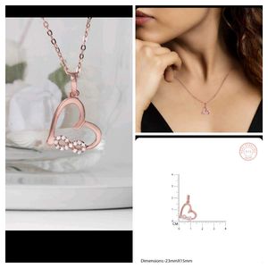 Giva Rose Gold Infinity Heart Pendant