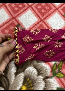 Printed Small Flare Kurti With  Grara