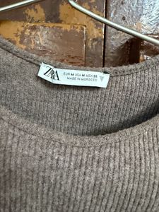 Zara Ribbed Knit Top