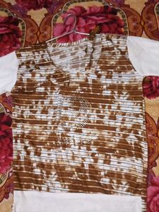Combo of 2 stylish Brown &amp; White Striped Top