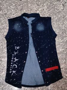 Men's Denim Nehru Jacket