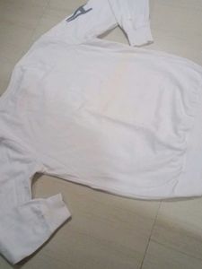 Men's White Graphic Sweatshirt