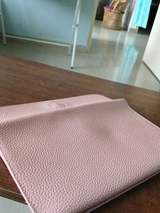 Chic Pink Faux Leather Clutch