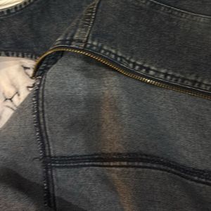 Denim Zip-Up Vest Top