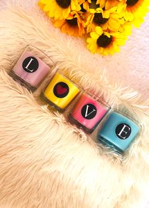 Set of 4 "LOVE" Themed Scented Candles